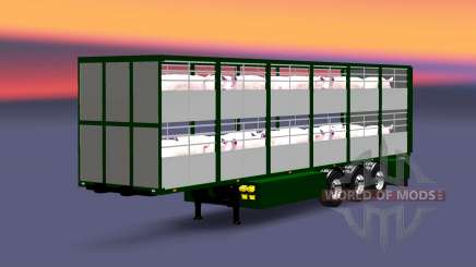 Semi-remorque-bovins transporteur Ferkel Trans pour Euro Truck Simulator 2