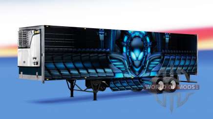 La peau Alienware par frigorifique semi-remorque pour American Truck Simulator