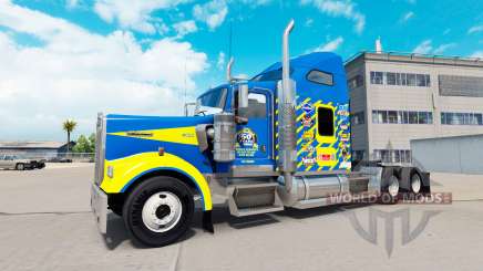 La peau Goodyear de Course de camion Kenworth W900 pour American Truck Simulator