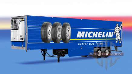 Michelin peau sur le reefer remorque pour American Truck Simulator