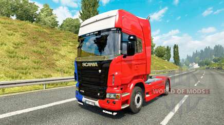 La France de la peau pour Scania camion pour Euro Truck Simulator 2