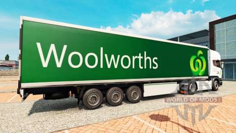 Woolworths de la peau pour les remorques pour Euro Truck Simulator 2
