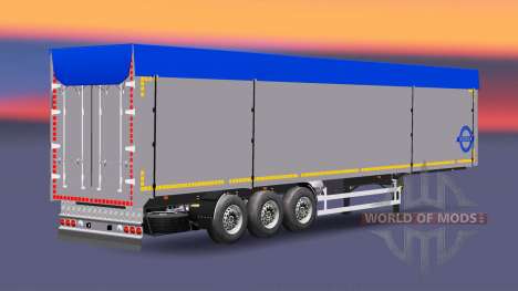 Eine Sammlung von Anhänger mit verschiedenen Las für Euro Truck Simulator 2