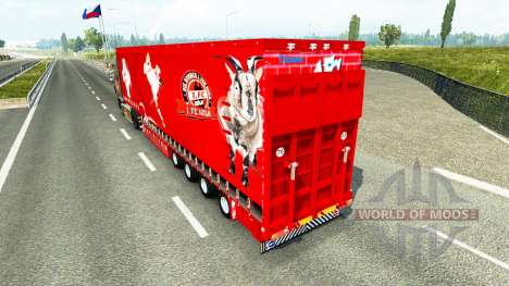 Krone Vorhang semi-trailer-1. FC Koln für Euro Truck Simulator 2