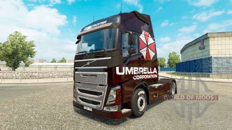 Umbrella Corporation de la peau pour Volvo camio pour Euro Truck Simulator 2