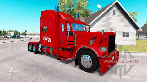 Skin 29 Budweiser Peterbilt tractor 389 pour American Truck Simulator