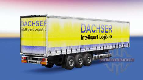 Dachser skin v1.1 auf dem Anhänger für Euro Truck Simulator 2
