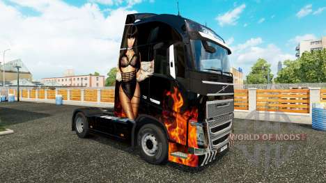 Nicki Minaj Haut für Volvo-LKW für Euro Truck Simulator 2