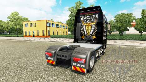 Haut-25 Jahre Wacken für den Traktor MAN für Euro Truck Simulator 2