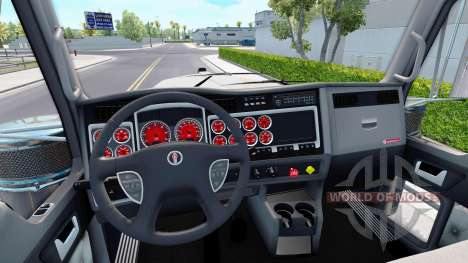 Rote Farbe Geräte haben einen Kenworth W900 für American Truck Simulator