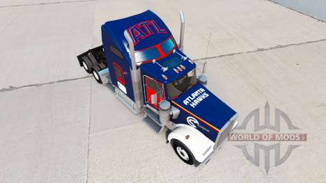 Haut-Atlanta Hawks auf die LKW-Kenworth W900 für American Truck Simulator