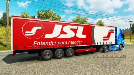 La peau Julio Simoes Logistique pour le semi pour Euro Truck Simulator 2