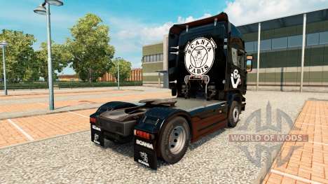 La peau Scania V8 camion Scania pour Euro Truck Simulator 2