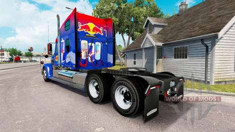 Red Bull de la peau pour le Freightliner Coronad pour American Truck Simulator