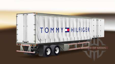 Haut Tommy Hilfiger auf einen Vorhang semi-trail für American Truck Simulator