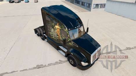Jungle de la peau pour le tracteur Kenworth pour American Truck Simulator