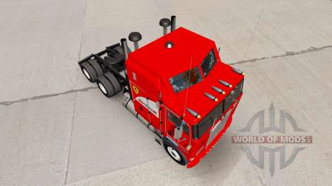 La Scuderia Ferrari peau pour Kenworth K100 cami pour American Truck Simulator