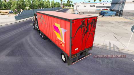 Semi-remorques avec de vrais logos de la société pour American Truck Simulator