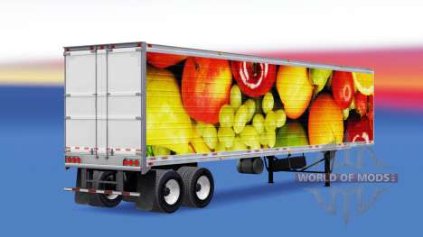La peau des Fruits Frais dans frigorifique semi- pour American Truck Simulator