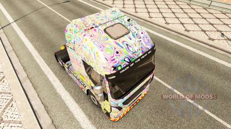 Haut Psychedelischen auf das LKW-Iveco für Euro Truck Simulator 2