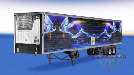 Haut-CS Logistik-02 auf die Auflieger-Kühlschran für American Truck Simulator