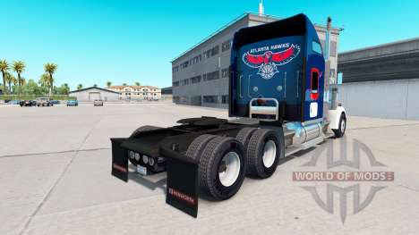 La peau Atlanta Hawks sur le camion Kenworth W90 pour American Truck Simulator