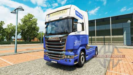 Le H. Veldhuizen BV de la peau pour Scania camio pour Euro Truck Simulator 2