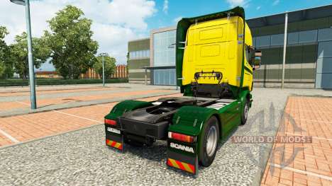 Die Ouro Verde Transportes skin für Scania-LKW für Euro Truck Simulator 2
