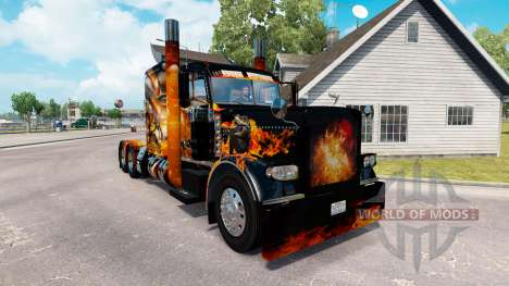 Les peaux de Big Bang sur le camion Peterbilt 38 pour American Truck Simulator