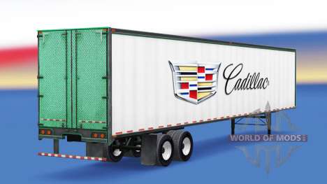 La peau de Cadillac en métal remorque pour American Truck Simulator