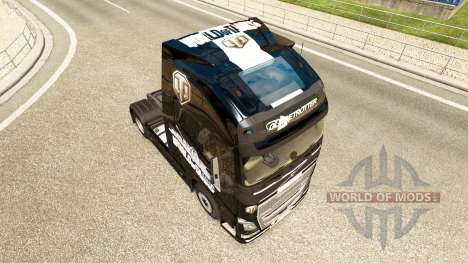 La peau de World of Tanks sur Volvo trucks pour Euro Truck Simulator 2