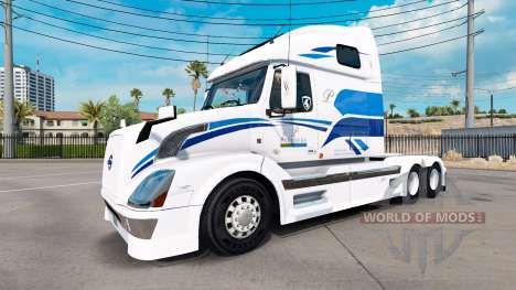La peau Premiere pour les camions Volvo VNL 670 pour American Truck Simulator