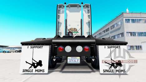 Kotflügel I Support Single Moms v1.5 für American Truck Simulator