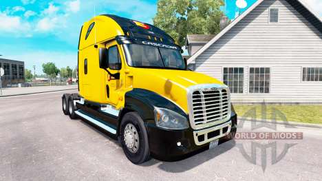 Скин Estes Express на Freightliner Cascadia pour American Truck Simulator