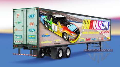 Haut auf NASCAR all-Metall-Anhänger für American Truck Simulator