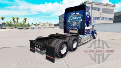 Haut-Onkel D-Logistik auf LKW-Kenworth W900 für American Truck Simulator