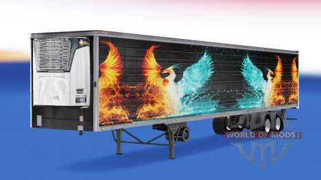 Haut-CS Logistik " 01 " auf dem Auflieger-Kühlsc für American Truck Simulator