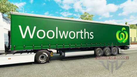Woolworths de la peau pour les remorques pour Euro Truck Simulator 2