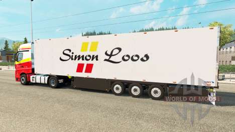 Semitrailer refrigerator Schmitz Simon Loos pour Euro Truck Simulator 2