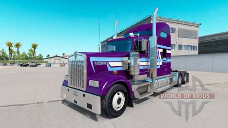 La peau Icône de Style sur le camion Kenworth W9 pour American Truck Simulator
