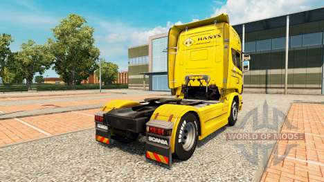 Schwertransport Hanys de la peau pour Scania cam pour Euro Truck Simulator 2
