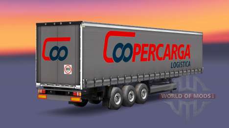 La peau Coopercarga Logistique pour les semi-rem pour Euro Truck Simulator 2