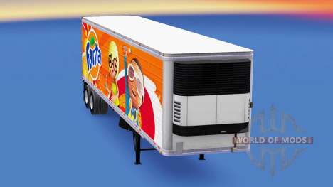 Fanta skin für semi-refrigerated für American Truck Simulator