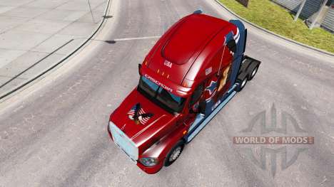 La peau Mandy au tracteur Freightliner Cascadia pour American Truck Simulator