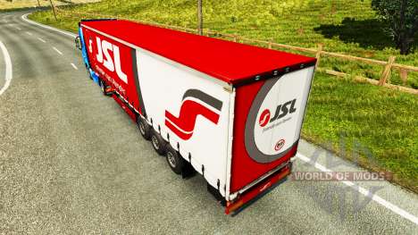 La peau Julio Simoes Logistique pour le semi pour Euro Truck Simulator 2