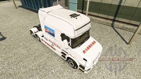 BARBERO de la peau pour Scania T camion pour Euro Truck Simulator 2