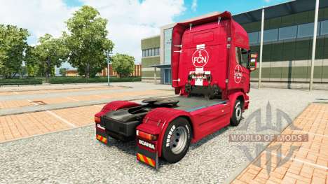 De la peau 1. FC Nuremberg dans le camion Scania pour Euro Truck Simulator 2