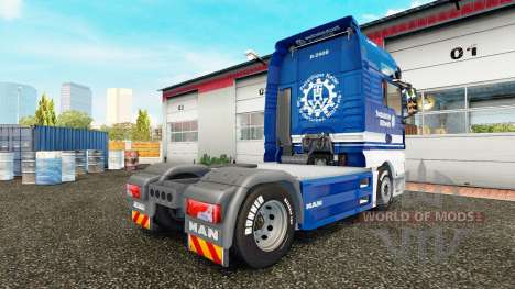 La peau THW tracteur HOMME pour Euro Truck Simulator 2