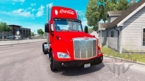 La peau de Coca-Cola camion Peterbilt pour American Truck Simulator