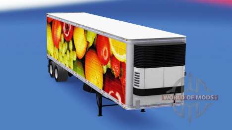 Haut den Frischen Früchten in reefer-Auflieger für American Truck Simulator